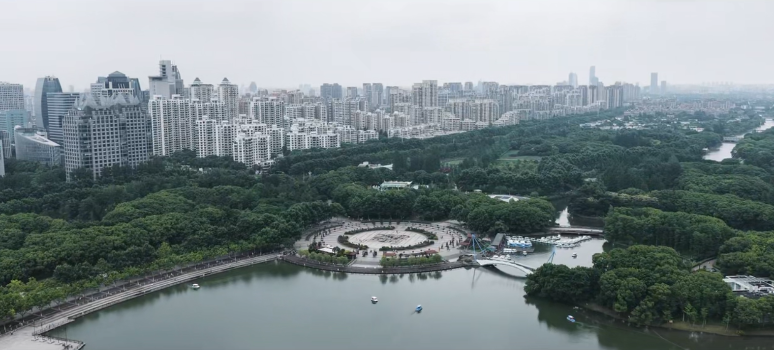 上海世纪公园航拍